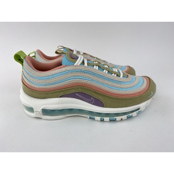 Nike Air Max 97 SE Sun Club Womens Sneakers Shoes Blue White Pink Tan DQ4126 400 - Picture 7 of 12